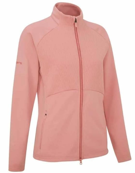 PING Catherine Full Zip Fleece dam sweatshirt, dämpad rosa