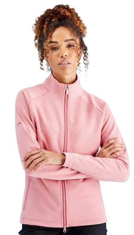 PING Catherine Full Zip Fleece dam sweatshirt, dämpad rosa