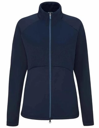 PING Catherine Full Zip Fleece dam sweatshirt, marinblå