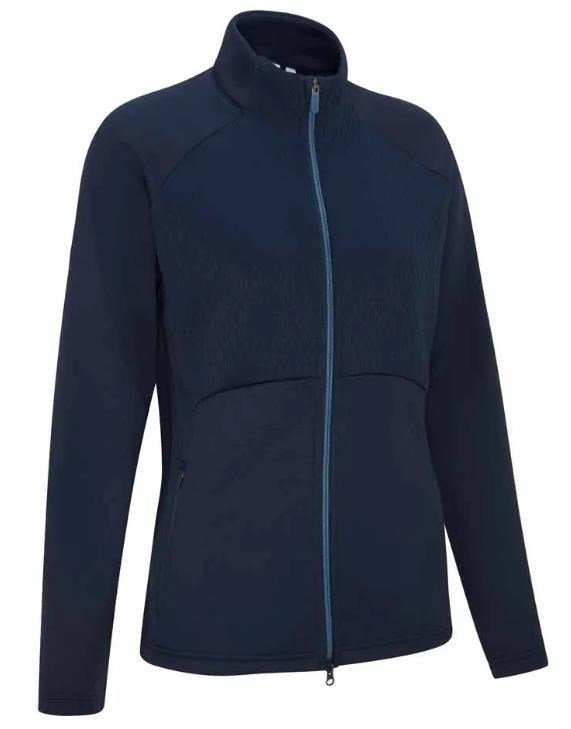 PING Catherine Full Zip Fleece dam sweatshirt, marinblå