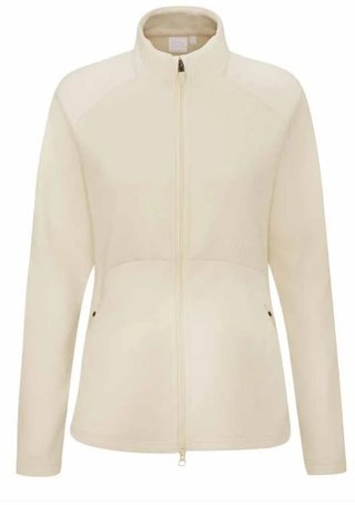 PING Catherine Full Zip Fleece dam sweatshirt, chalk