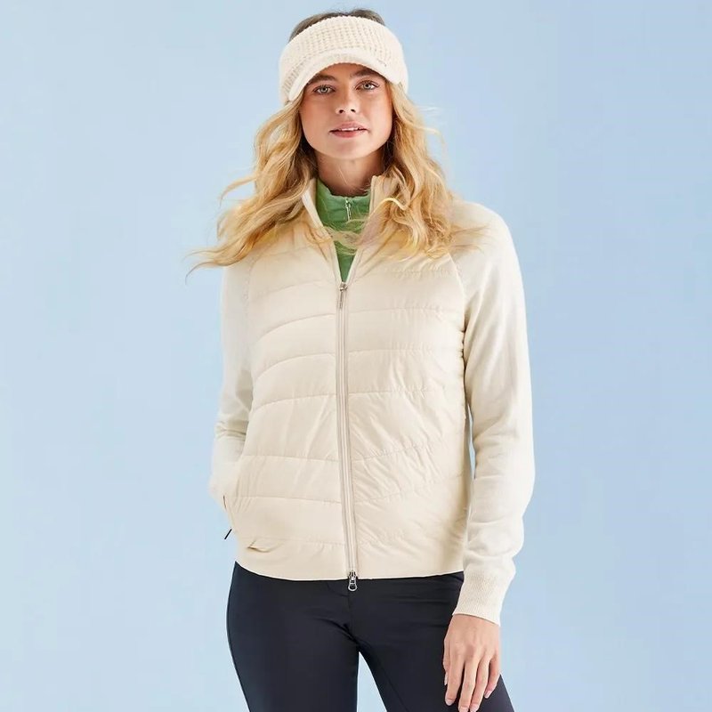 PING Fran Hybrid full-zip damjacka, chalk/egret