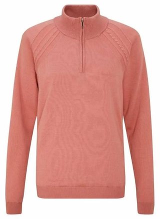 PING Melodie Half-zip lined dam sweater, dämpad rosa