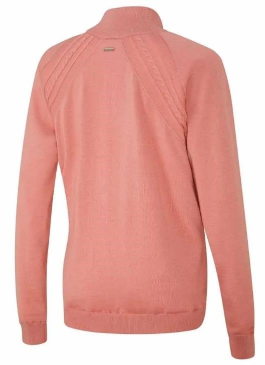 PING Melodie Half-zip lined dam sweater, dämpad rosa