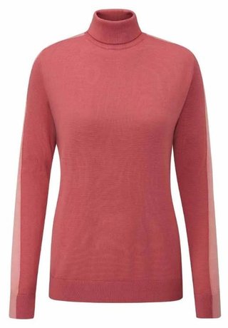 PING Lockett Roll neck dam tröja, ros/dämpad rosa
