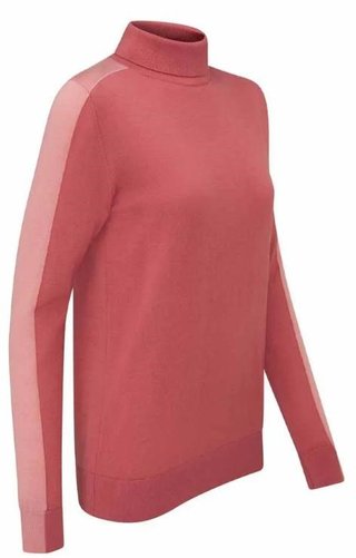 PING Lockett Roll neck dam tröja, ros/dämpad rosa