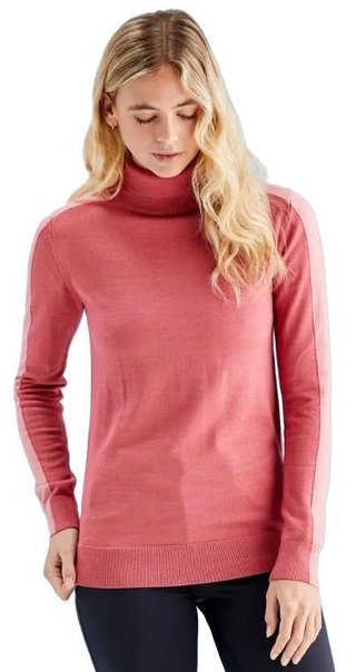 PING Lockett Roll neck dam tröja, ros/dämpad rosa