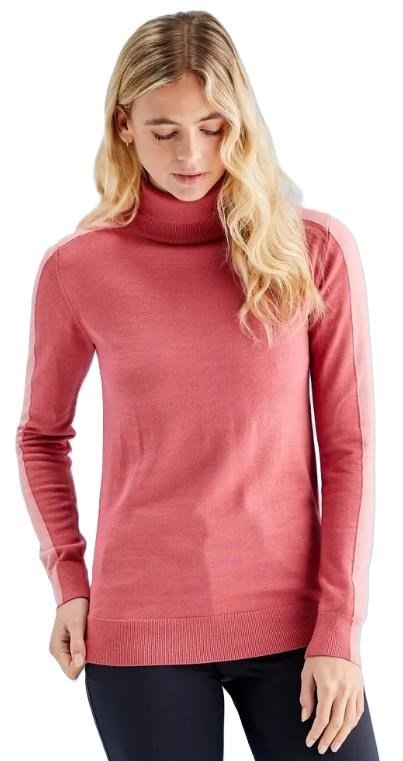 PING Lockett Roll neck dam tröja, ros/dämpad rosa
