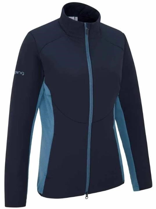 PING Casey insulated hybrid damjacka, navy/blue fusion