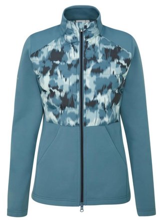 PING Clare Zoned fleece damjacka, blue fusion/navy multi