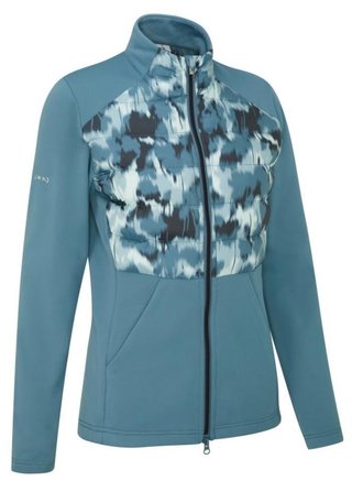 PING Clare Zoned fleece damjacka, blue fusion/navy multi