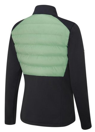 PING Clare Zoned Fleece damjacka, black/eucalyptus multi