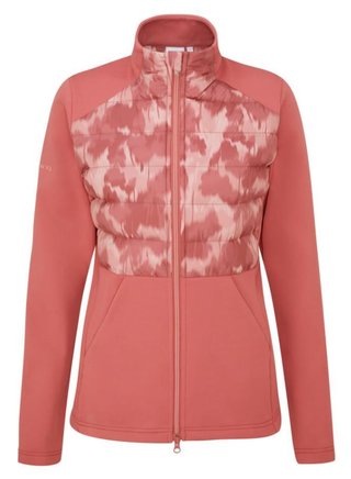 PING Clare Zoned fleece damjacka, ros/rose multi