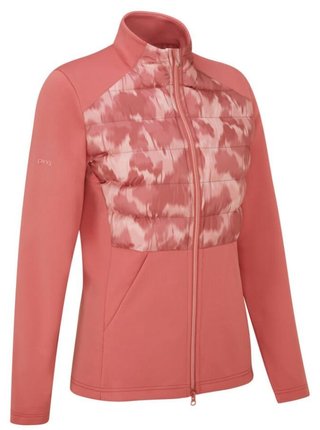 PING Clare Zoned fleece damjacka, ros/rose multi