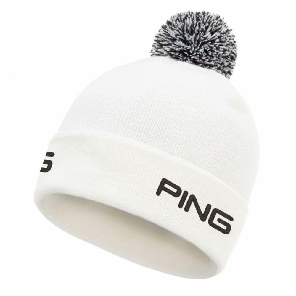 PING Cresting Knit herr vintermössa, vit