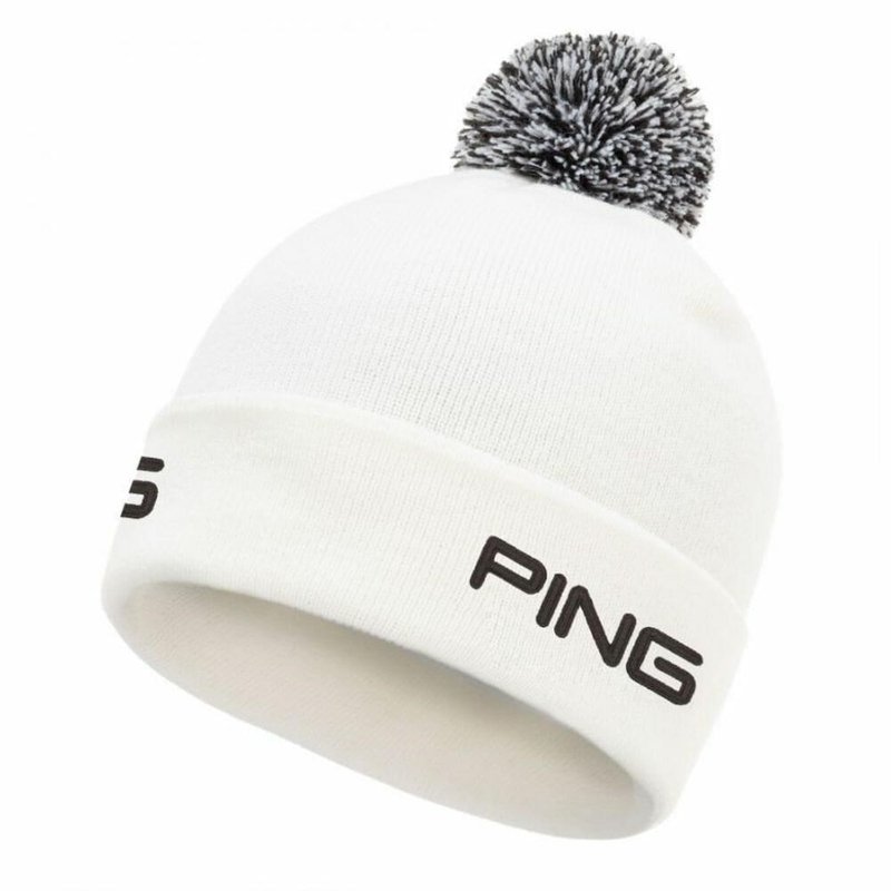 PING Cresting Knit herr vintermössa, vit