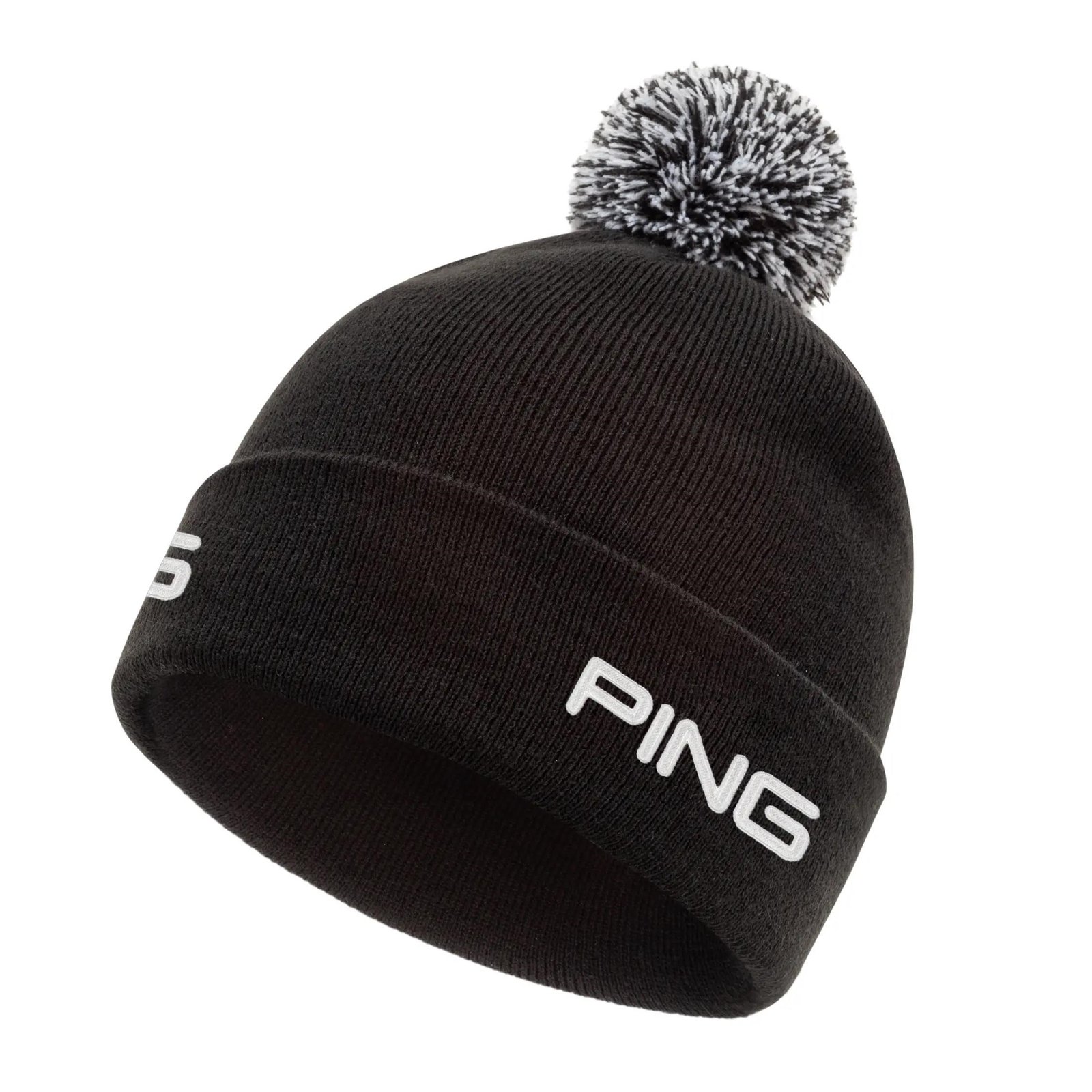 PING Cresting Knit herr vintermössa, svart