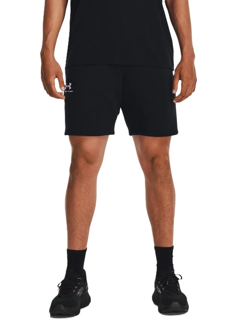 Under Armour Essential Fleece herr shorts, svart/vit
