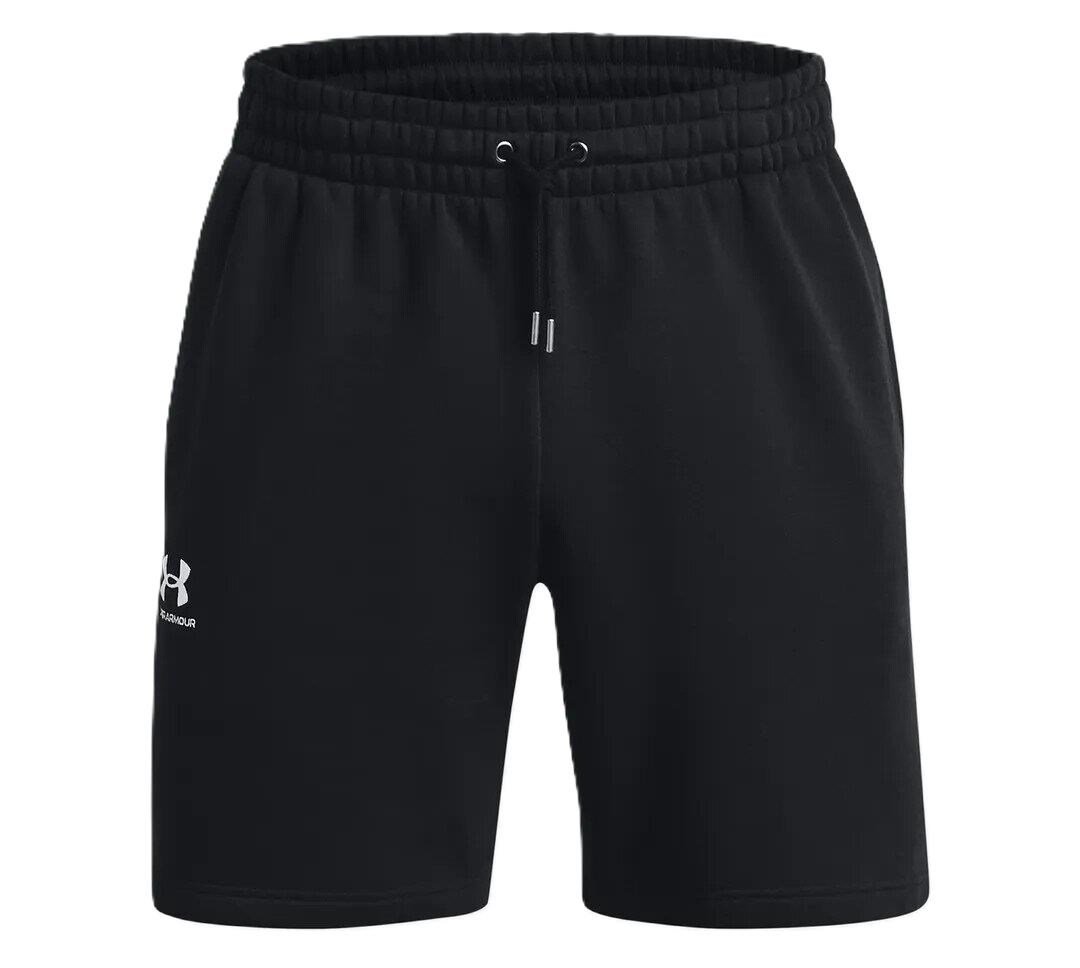 Under Armour Essential Fleece herr shorts, svart/vit