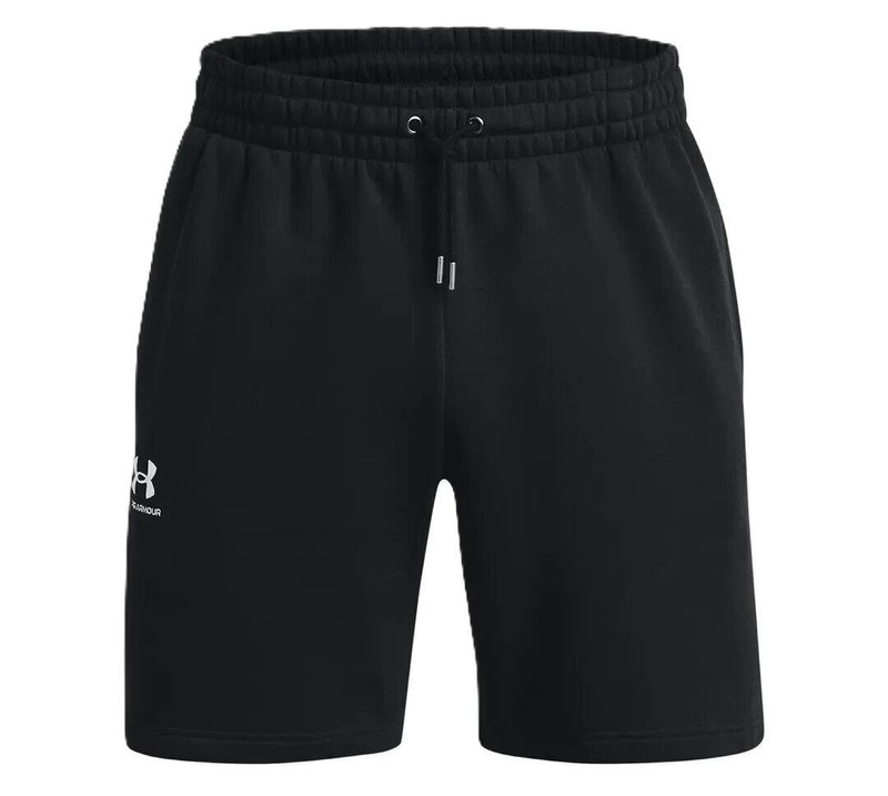 Under Armour Essential Fleece herr shorts, svart/vit