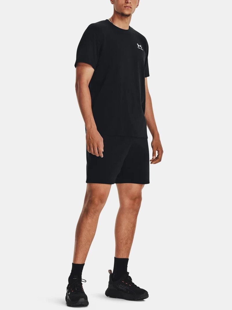 Under Armour Essential Fleece herr shorts, svart/vit