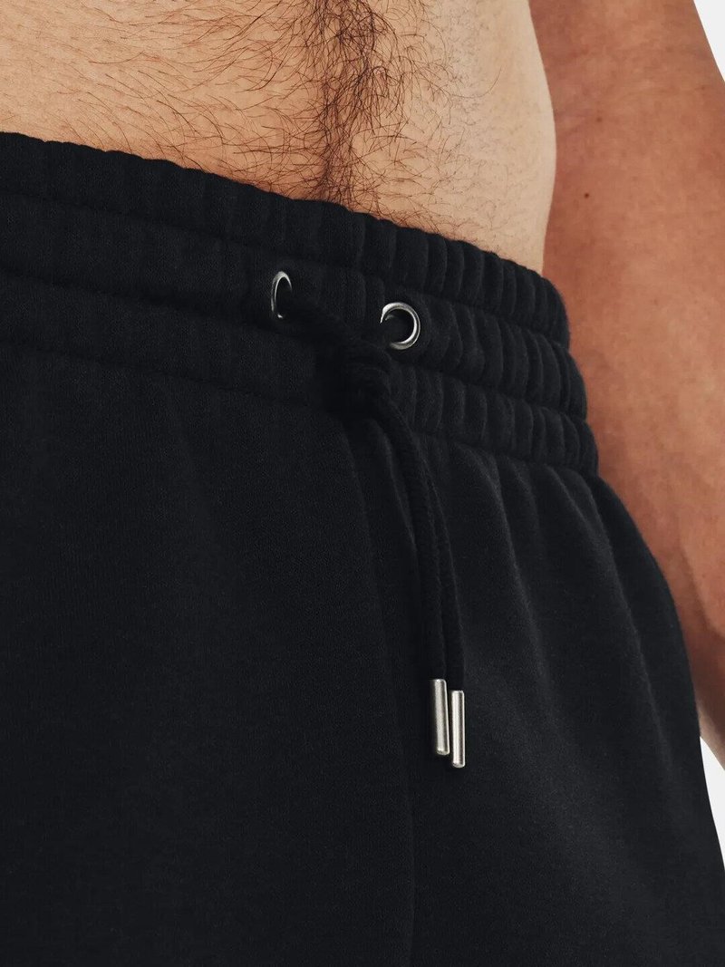 Under Armour Essential Fleece herr shorts, svart/vit