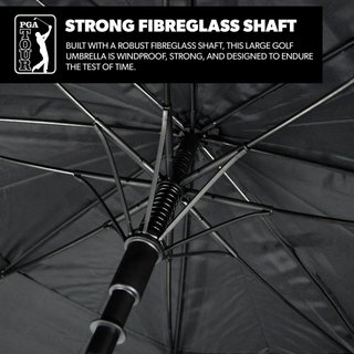 PGA Tour Windproof Double Canopy paraply 62", svart