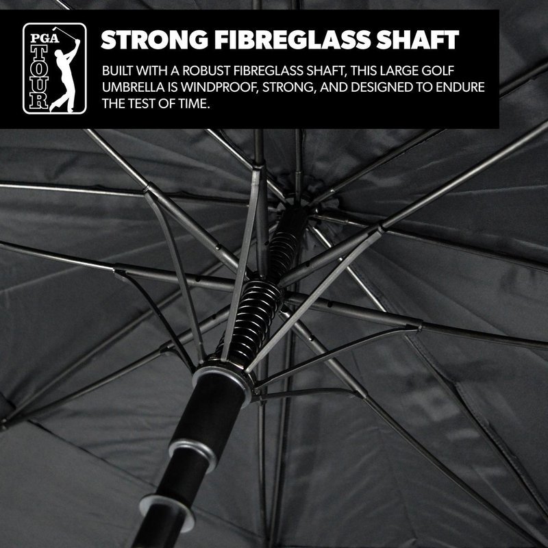 PGA Tour Windproof Double Canopy paraply 62", svart