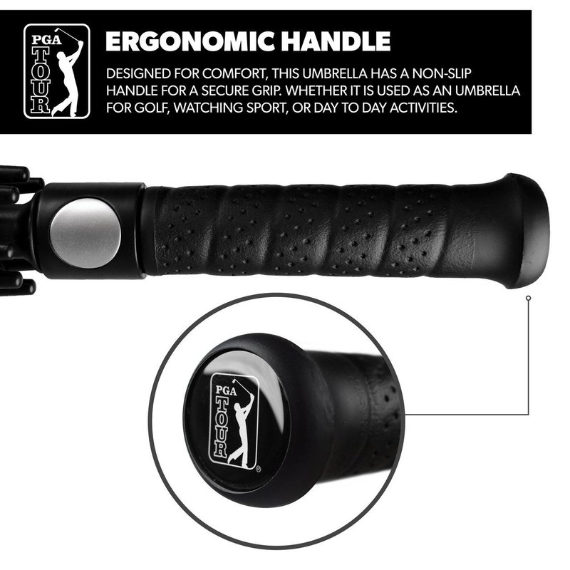 PGA Tour Windproof Double Canopy paraply 62", svart