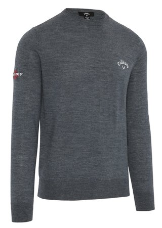 Callaway Crew Neck Merino Mix herrtröja, steel heather