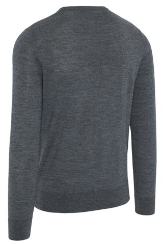 Callaway Crew Neck Merino Mix herrtröja, steel heather
