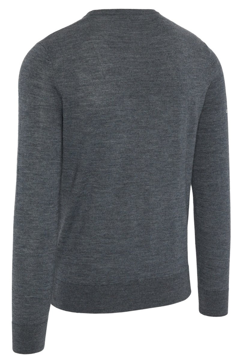 Callaway Crew Neck Merino Mix herrtröja, steel heather