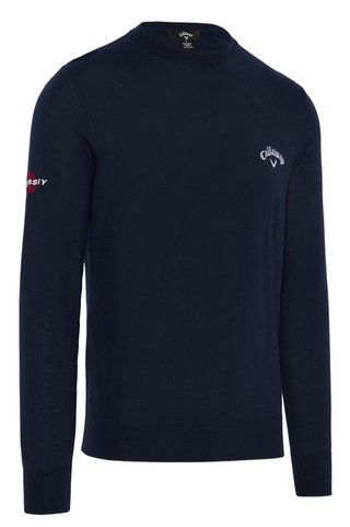 Callaway Crew Neck Merino Mix herr tröja, marinblå