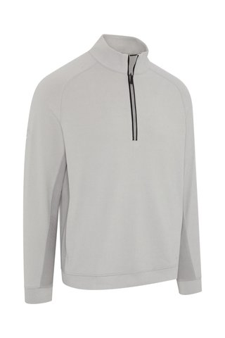 Callaway Brushed Rib 1/4 Zip herr sweatshirt, concrete