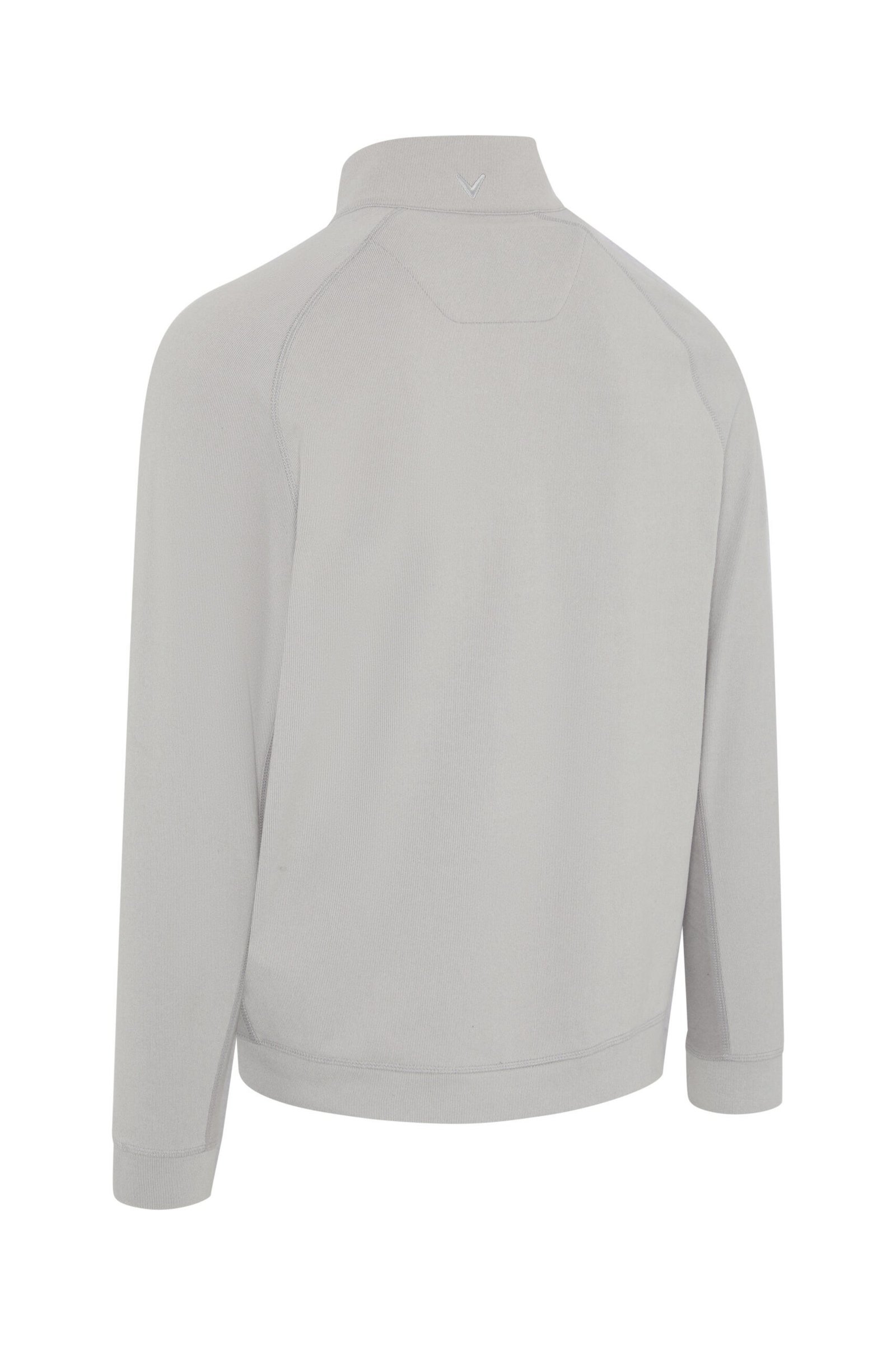 Callaway Brushed Rib 1/4 Zip herr sweatshirt, concrete