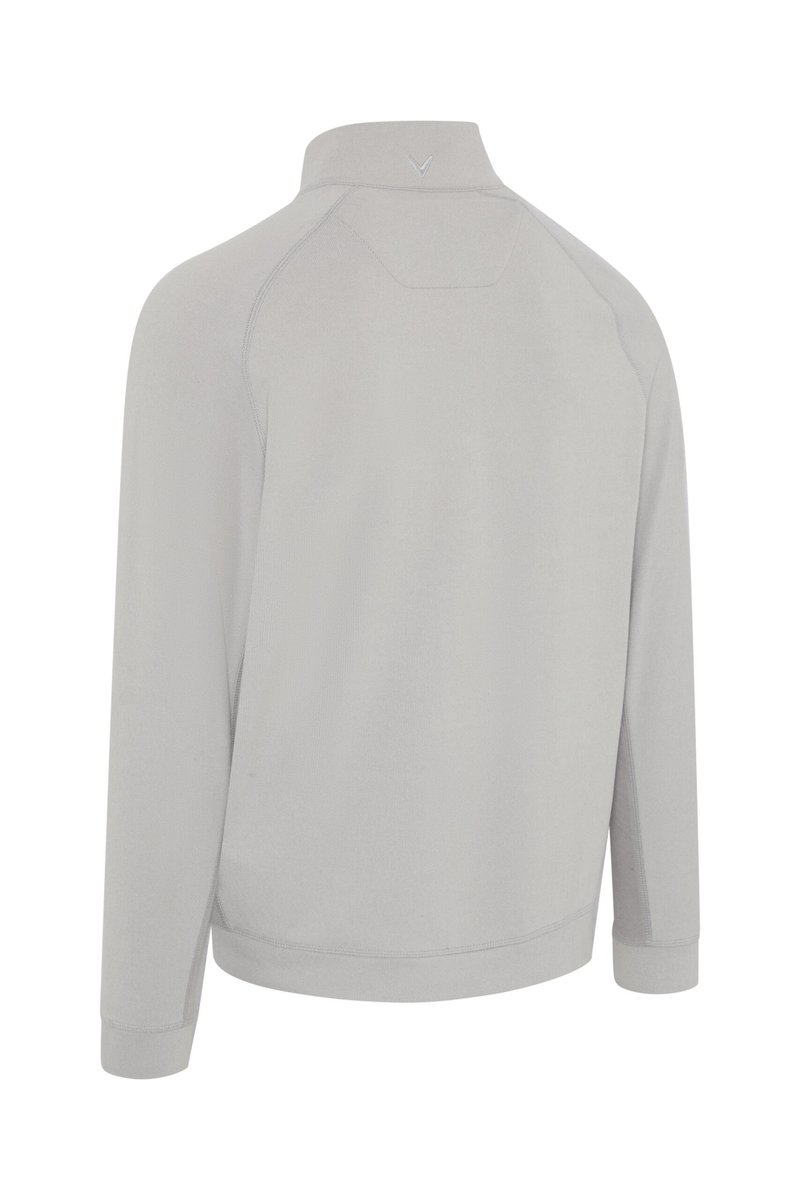 Callaway Brushed Rib 1/4 Zip herr sweatshirt, concrete