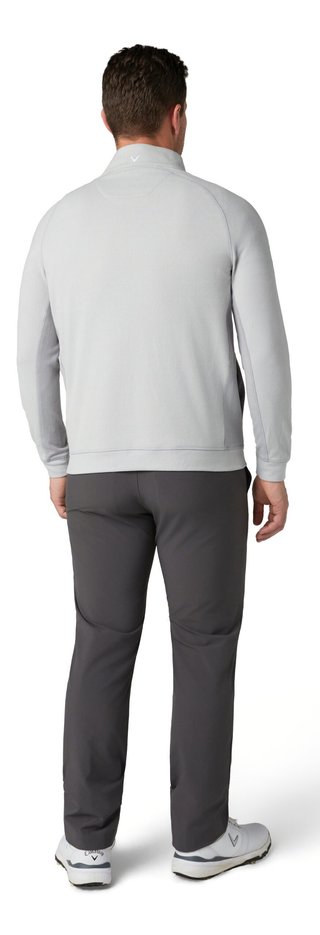 Callaway Brushed Rib 1/4 Zip herr sweatshirt, concrete