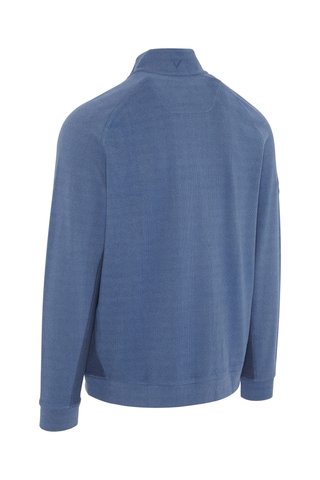Callaway Brushed Rib 1/4 Zip herr sweatshirt, peacoat heather