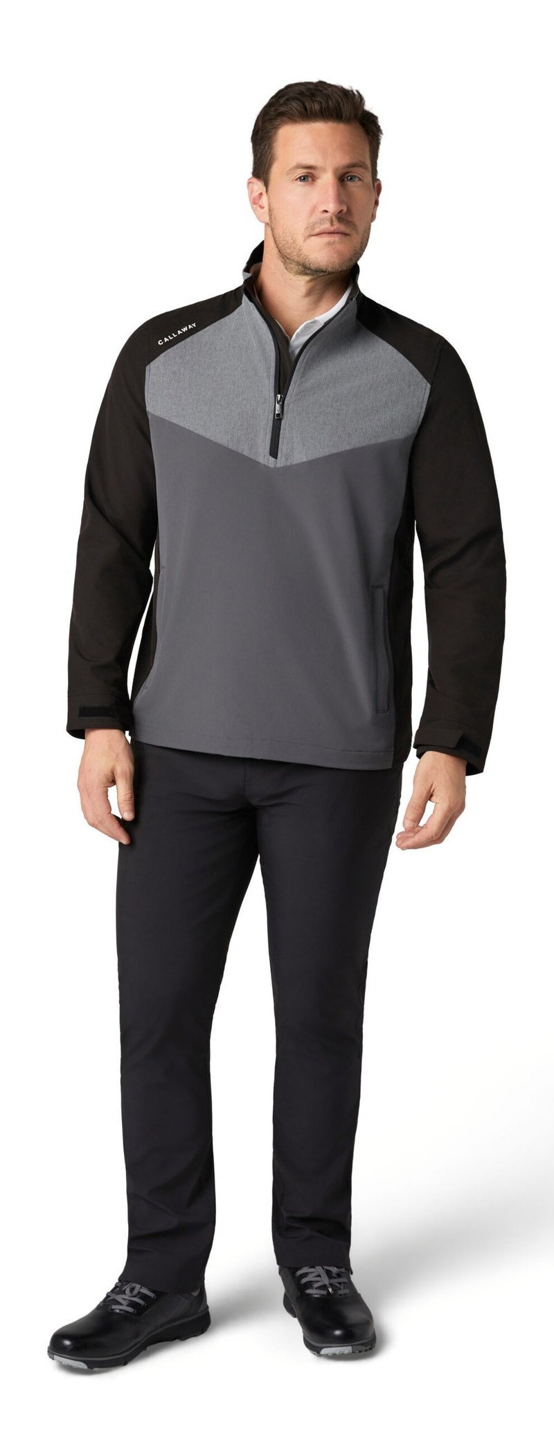 Callaway 1/2 Zip Wind herr jacka, caviar