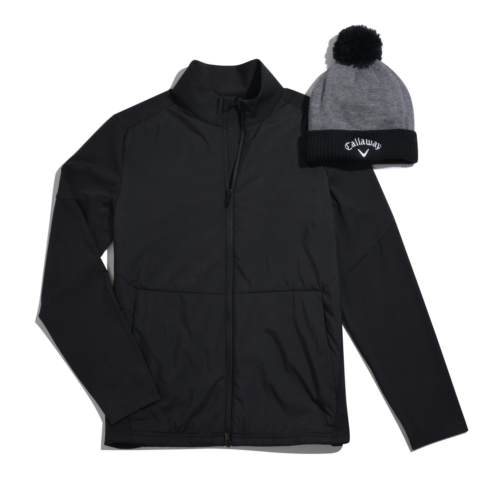 Callaway Mixed Media Full Zip herr jacka, caviar