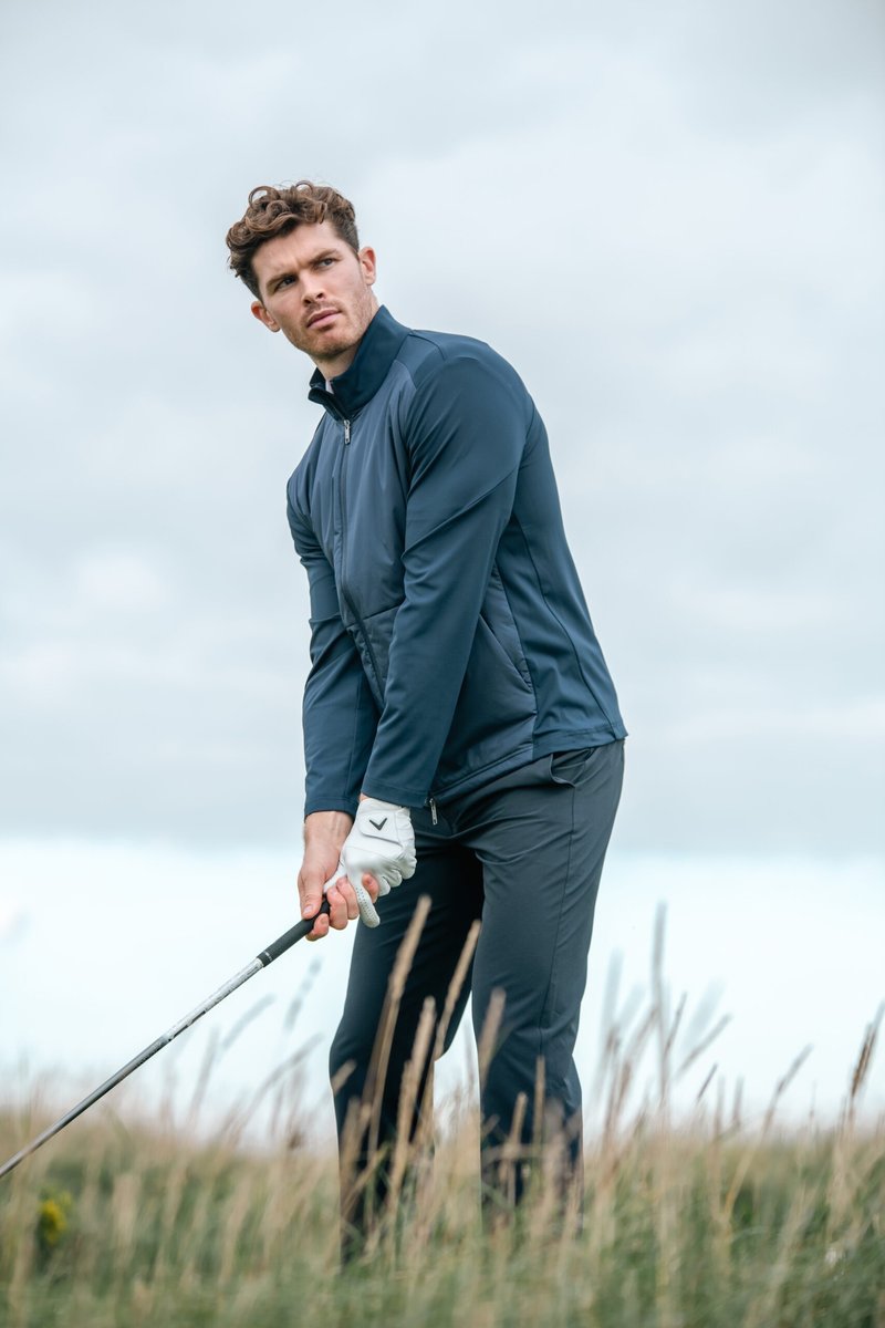 Callaway Mixed Media Full Zip herr jacka, peacoat