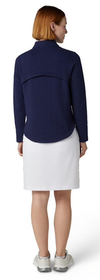 Callaway 1/2 Zip Quilted Knit dam sweatshirt, peacoat