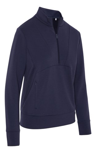 Callaway 1/2 Zip Soft Touch damtröja, peacoat