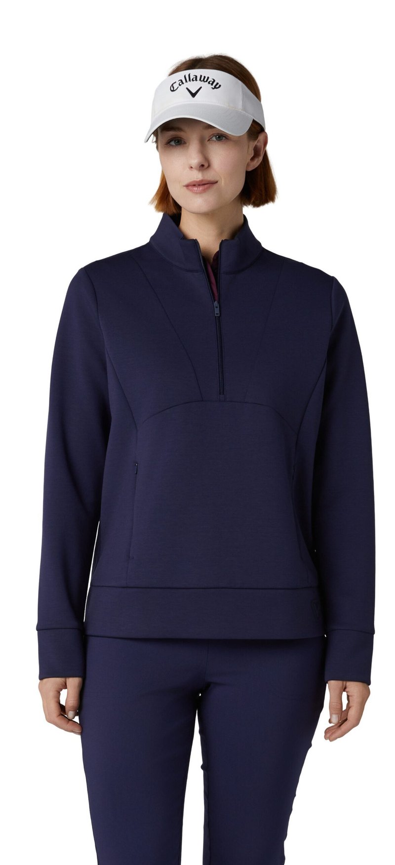 Callaway 1/2 Zip Soft Touch damtröja, peacoat