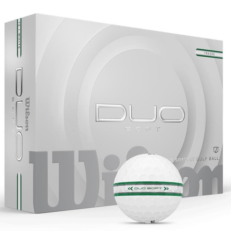 Wilson Duo Soft TRK360 golfbollar, gröna
