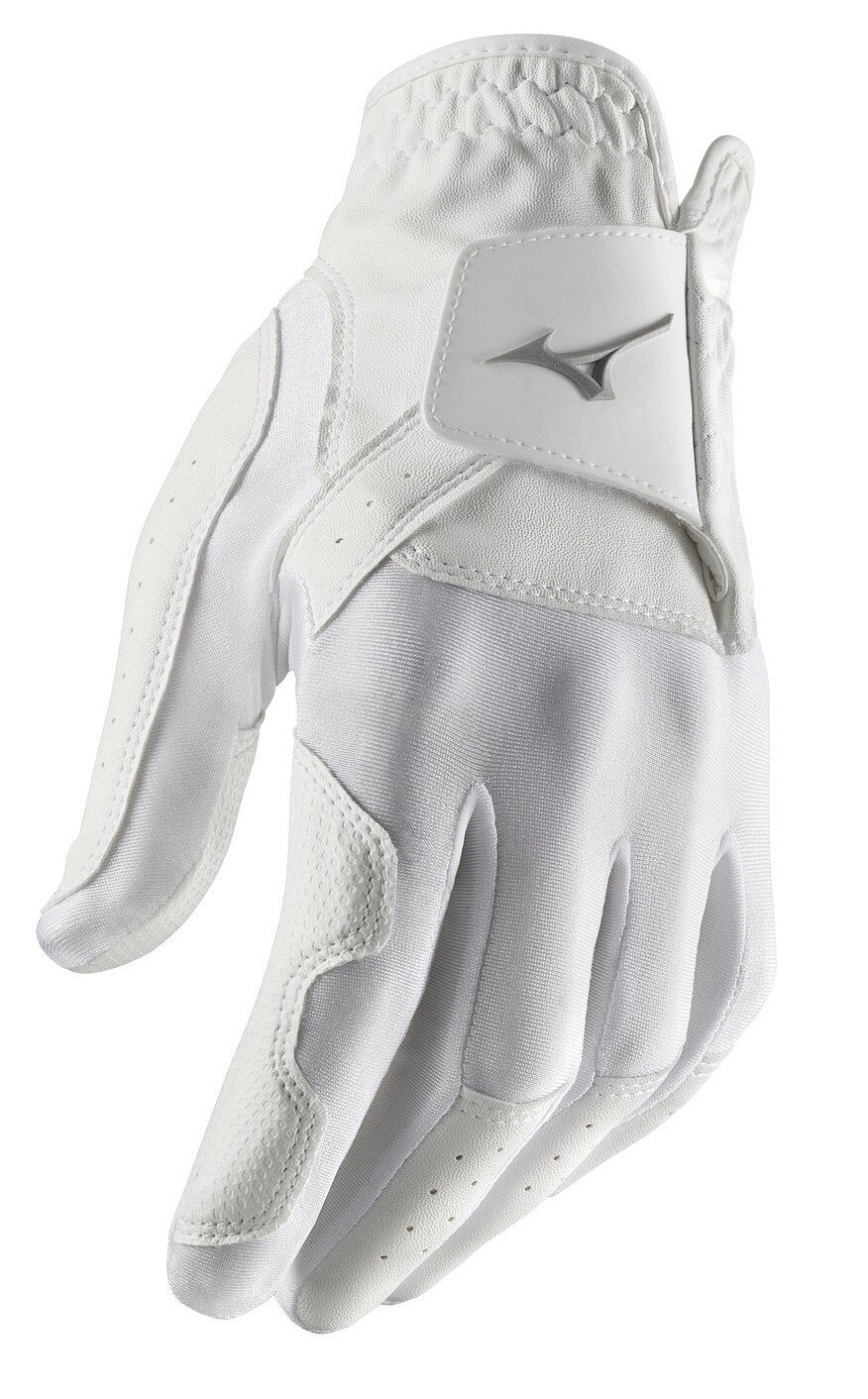 Mizuno Stretch herr golfhandske, vit
