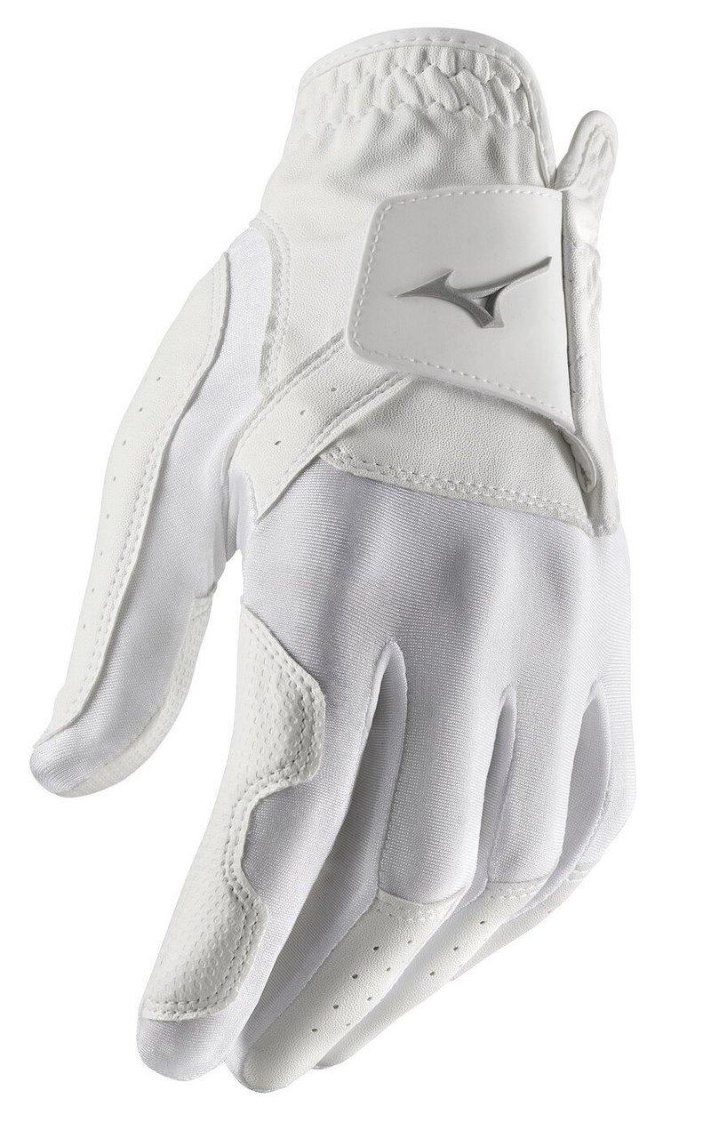 Mizuno Stretch herr golfhandske, vit