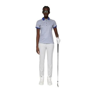J.Lindeberg Tour Tech Print dam polo, tour geo moonbeam