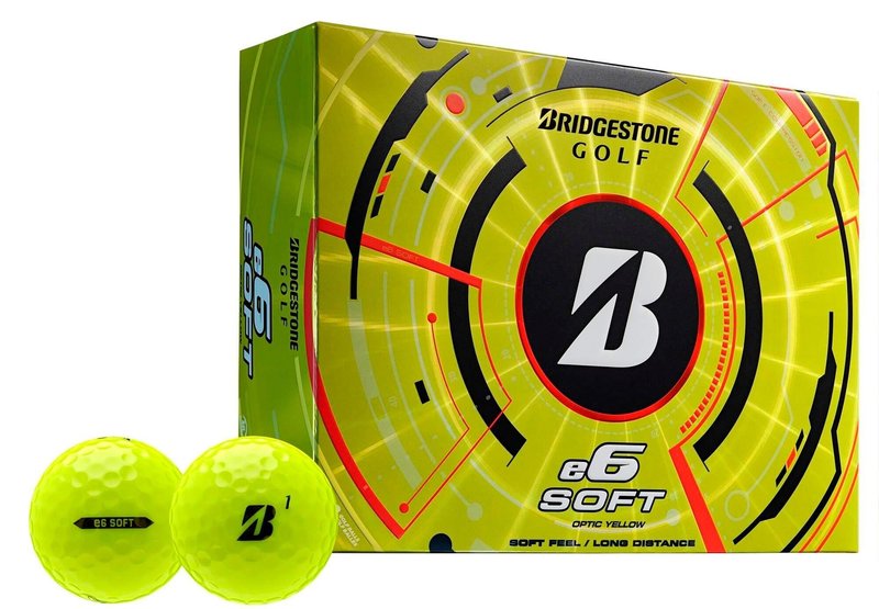 Bridgestone e6 Soft golfbollar, gula