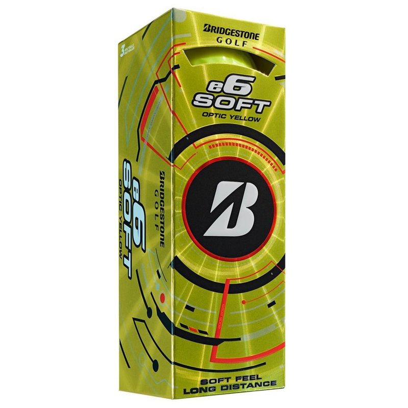 Bridgestone e6 Soft golfbollar, gula